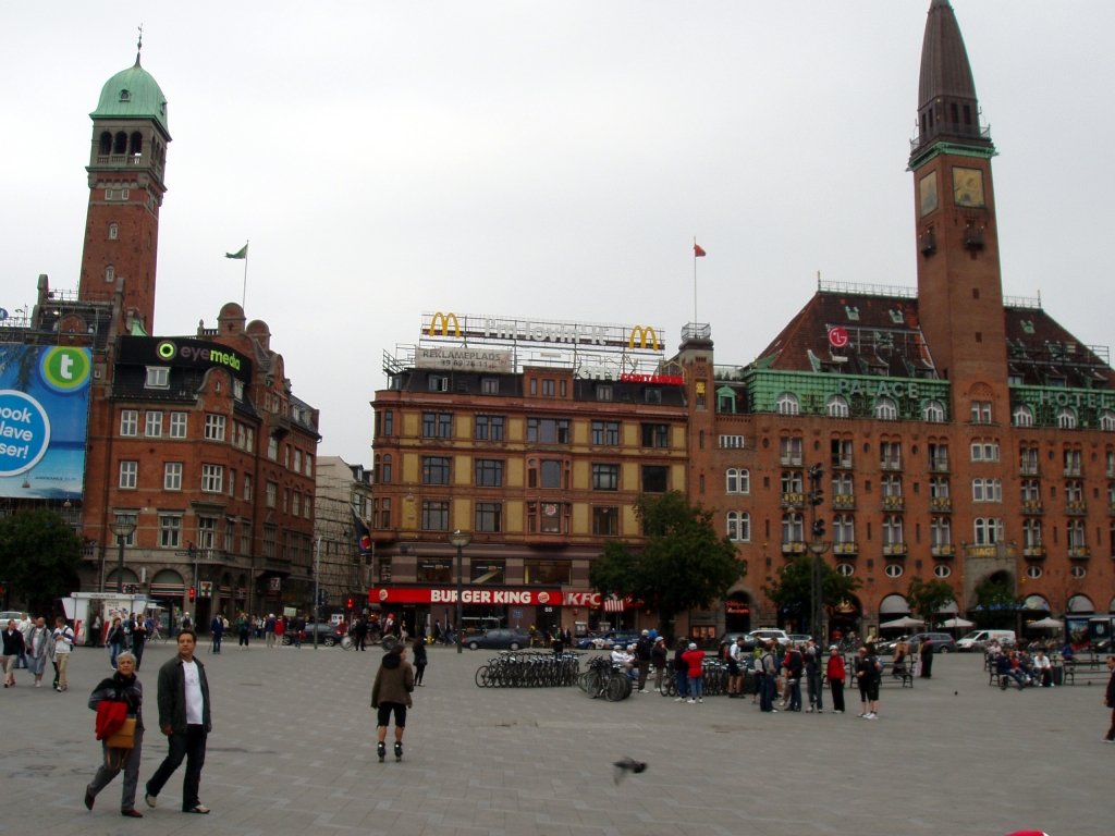 Копенгаген. Ратушная площадь.