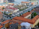 Замечательный вид на Копенгаген открывается с винтовой лестницы на шпиле