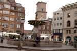 Благотворительный фонтан на площади Гаммелторв. Создан в 1609 году, работа