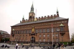 Здание городской Ратуши датской столицы. Здесь проводятся заседания муниципального совета и мэрии Копенгагена.